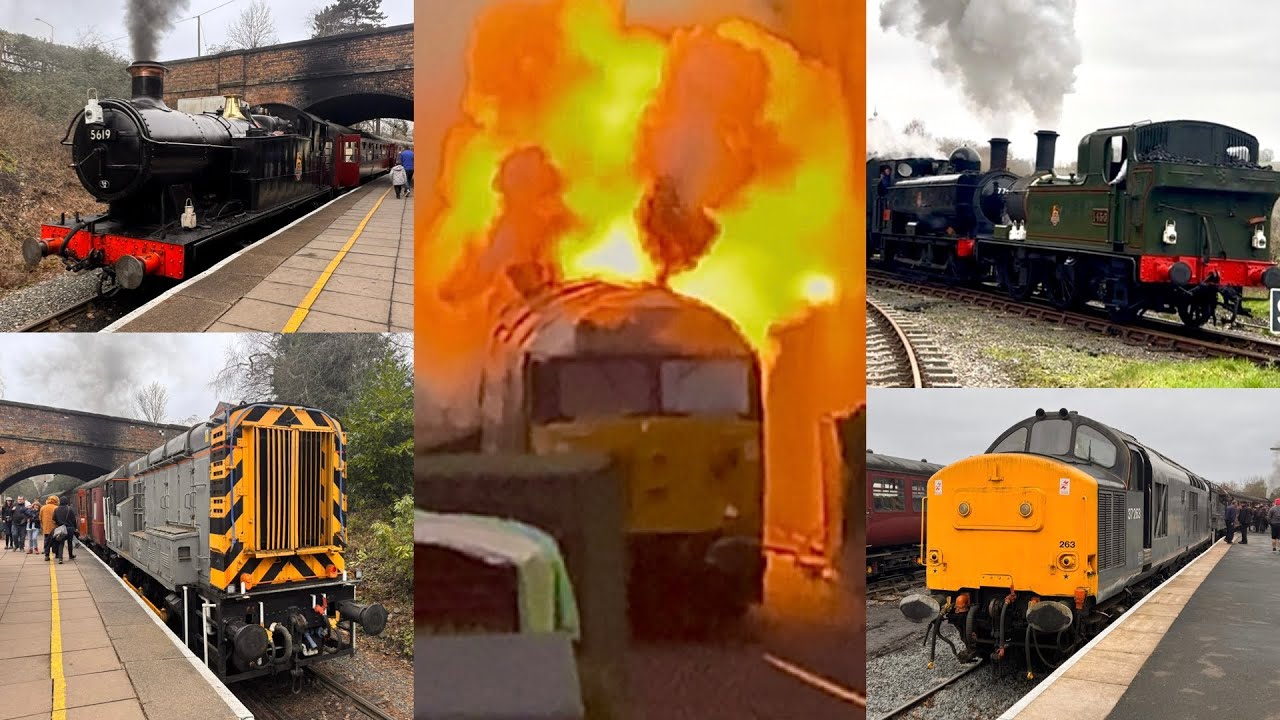 Telford Steam Railway & Severn Valley Railway. Steam & Diesel Running. 28/12/25