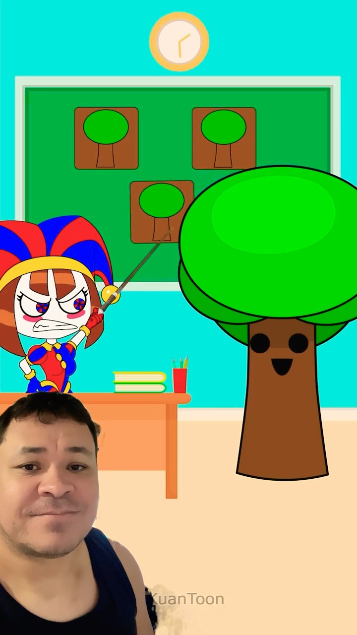 A POMNI ENSINANDO O MR TREE #mayumigames #sprunki #pomni #shortsvideo #youtubeshorts