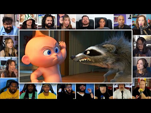 The Incredibles 2 Baby vs Raccoon Reaction Mashup
