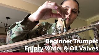 Beginner Trumpet Series: Empty Water & Oil Valves