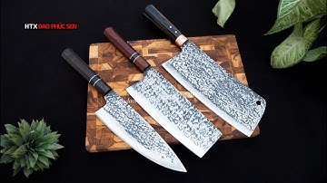 DAO PHÚC SEN, BỘ 3 DAO CHẶT THÁI LỌC _ HÀNG CHUẨN CỦA HTX DAO PHÚC SEN