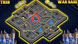 Anti 3 Star Th18 War Base With Link New Th18 Best Pushing Base 2025 Clash Of Clans Th18 Base
