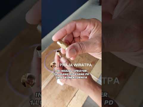 Cara membuat semprotan tanaman pertanian eletrik sendiri dengan pompa air #tutorial #idekreatif