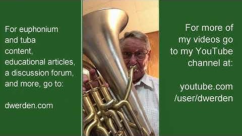 Excerpt from Holst 1st Suite for Baritone and Euphonium, Solo Demonstration & a USCG Band Recording
