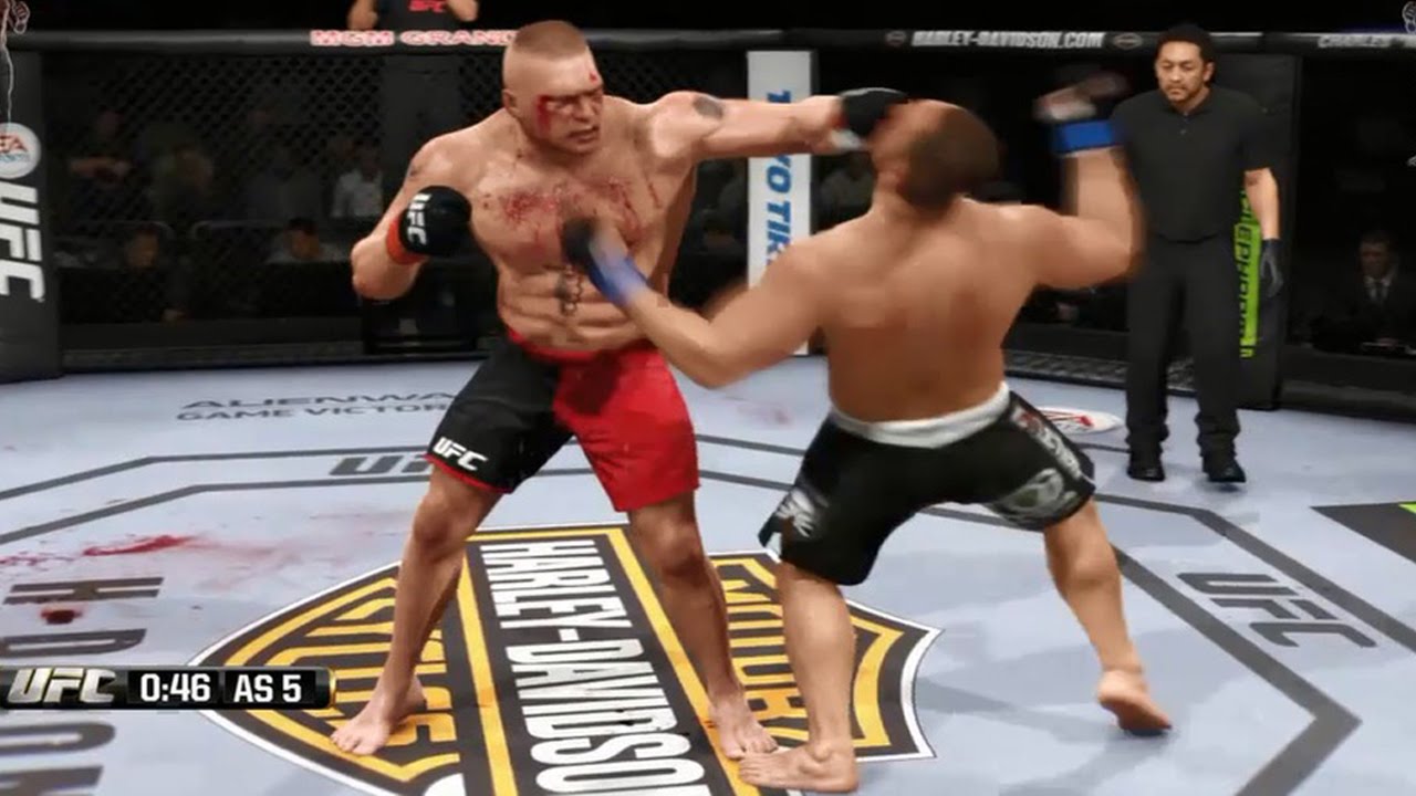 Brock Lesnar Destroy Cain Velasquez Ufc Youtube