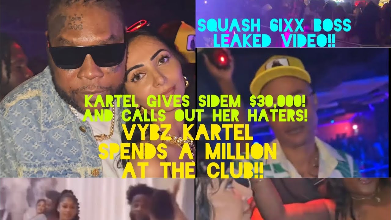 VYBZ KARTEL SPENDS A MILLION DOLLARS AT MECA CLUB!! KARTEL GIVES SIDEM ...