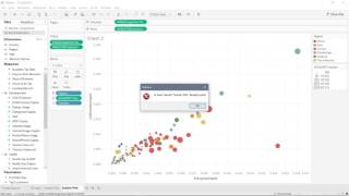How to create Scatter Plot in Tableau Profile