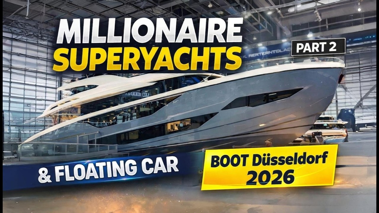 Millionaire Superyachts & Floating Car | BOOT Düsseldorf 2026 (Part 2) [4K]