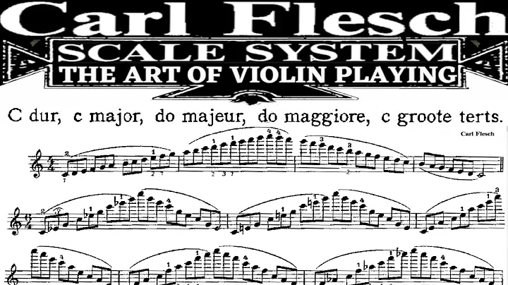 Carl Flesch Violn scales in C Major | whit Piano Accompanist, Adaptive intonation | All instruments