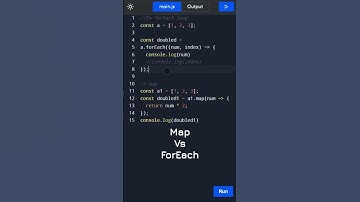 Map Vs forEach in JavaScript | #shorts #javascript