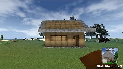 Mini block craft || How to build a simple survival house || part-17 ||