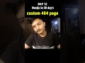 Day 12 of Learning Next.js – Custom Not Found Page