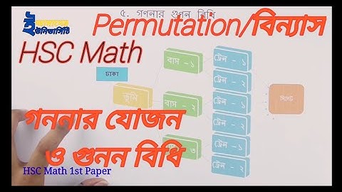 02_গননার যোজন বিধি ও গুনন বিধি | permutation/বিন্যাস,HSC Math 1st paper | Amader University