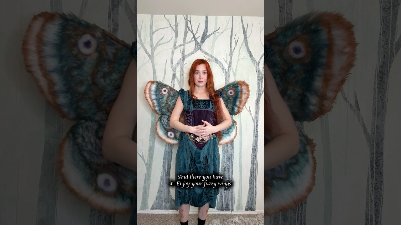 Make your own fuzzy wings 🦋