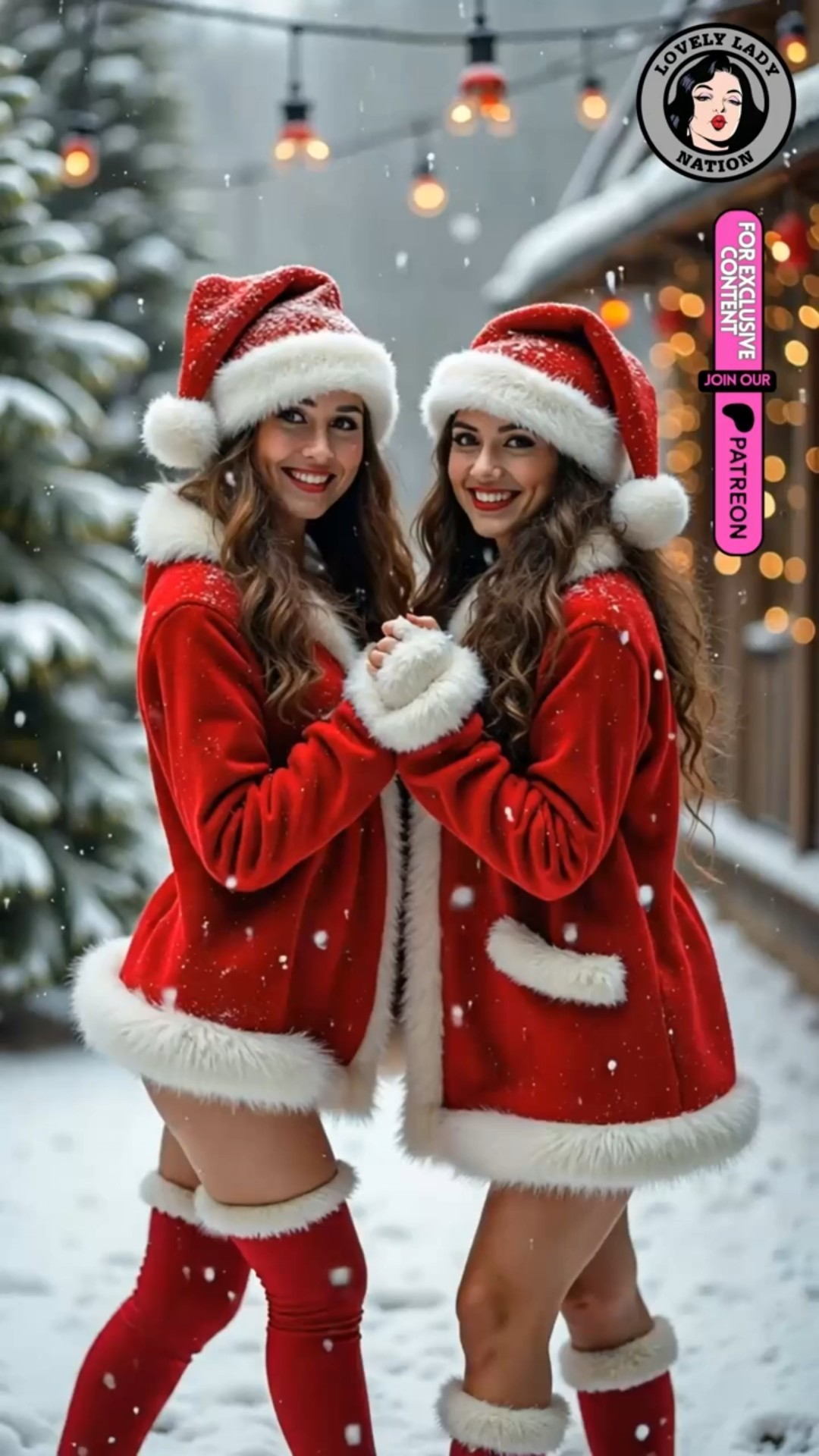 miss santa claus 2024 - beautiful ladies wishing you a Merry Christmas Vol.6