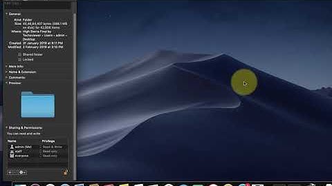 How to Change Permissions for Files and Folders in macOS Mojave
