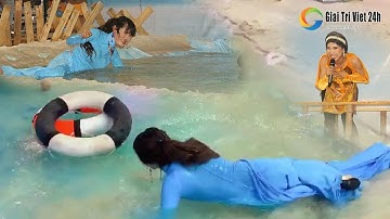 Ngọc nữ lô tô Tâm Thảo với cú "té nước" khiến Su Su cười muốn "lọt cầu"