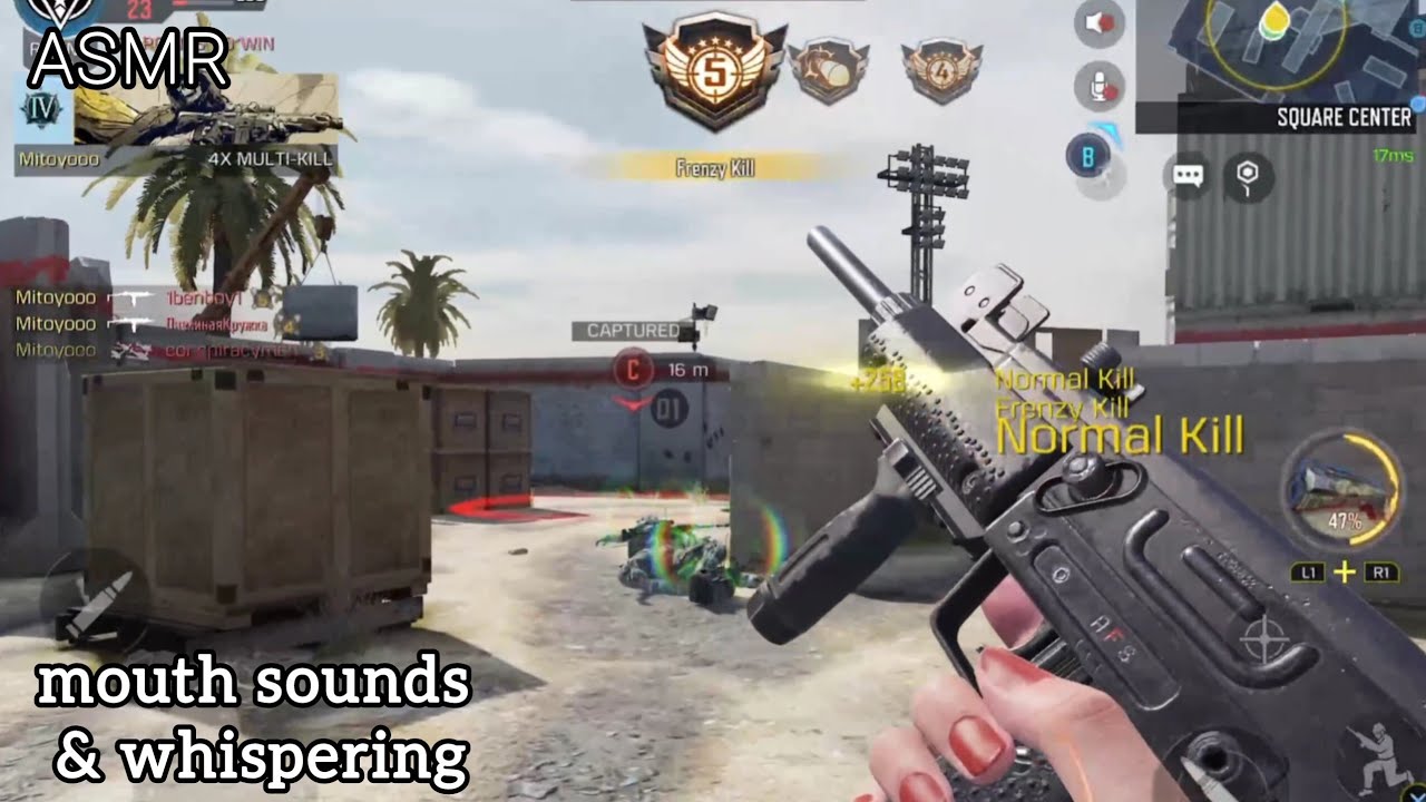 [ASMR COD Mobile] playing ranked in the morning ♡ controller & mouth ...