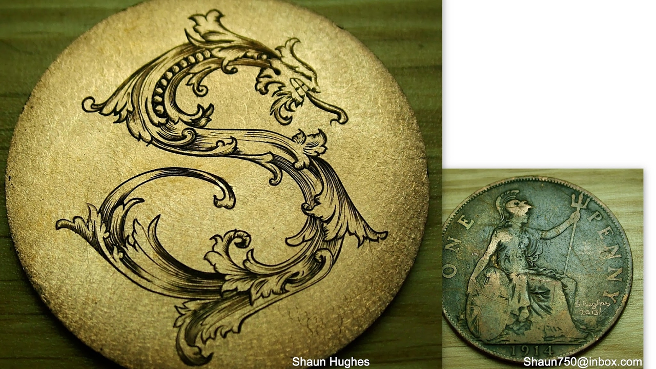 Hand engraving J. M. Bergling design 1880 Morgan Dollar