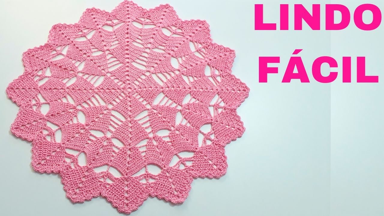 🧶 Centro de Mesa em Crochê Redondo Parte 1 - Tutorial