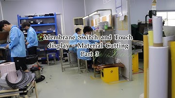 Membrane Switch and Touch display - Material Cutting Part 3 #membraneswitch #touchdisplay #cutting