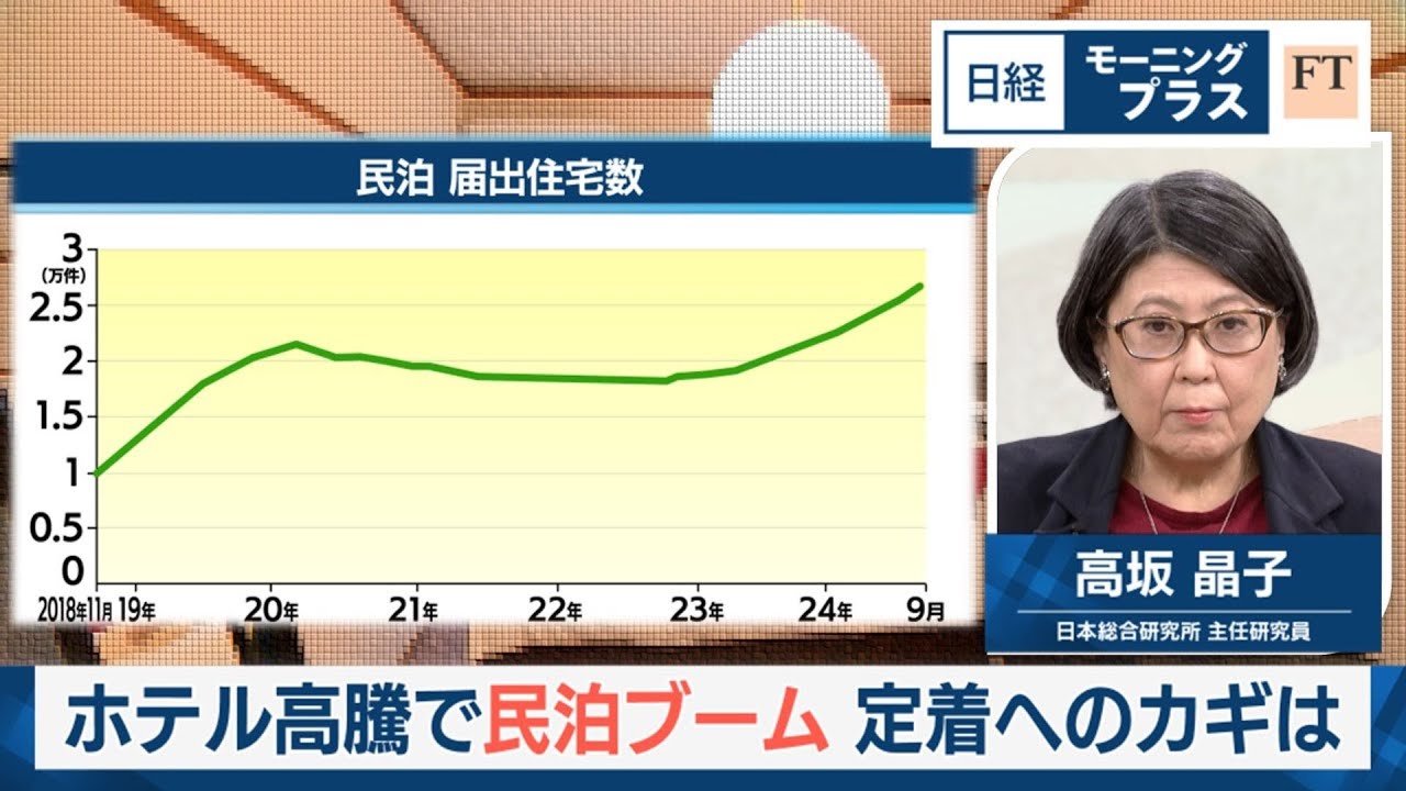 ホテル高騰で民泊ブーム 定着へのカギは【日経モープラFT】