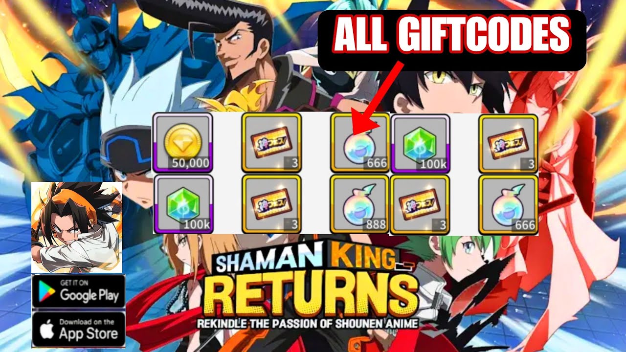 Shaman Code Shaman King Soul Fusion & All 5 Giftcodes | 5 Free Codes Shaman King ...