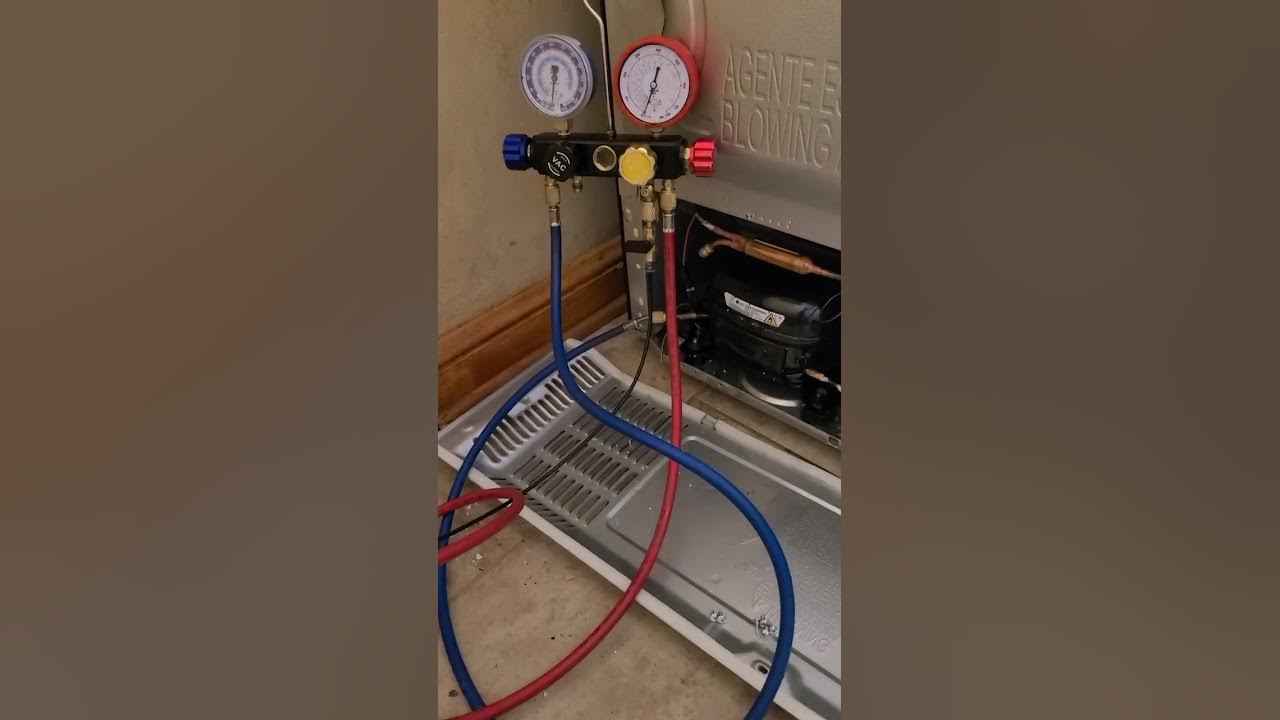 how to vacuum and recharge R600A YouTube