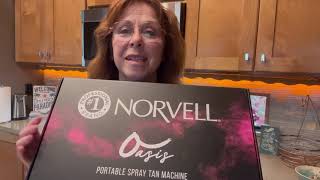 Norvell Oasis Spray Tan Machine | Professional Airbrush Sunless Tanning System with Cosmo Solution