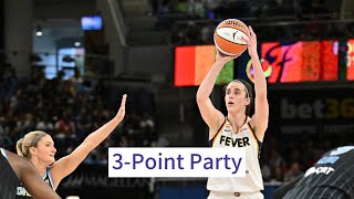 Caitlin Clark Throws 3-Point Party in Fever Win Over Sky
