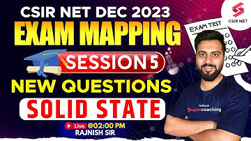 CSIR NET Dec 2023 | Chemical Science | Solid State New Questions | GATE 2024 | Rajnish Sir