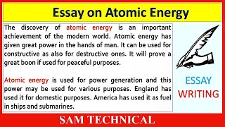 atomic energy essay