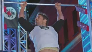 Stephen Amell CRUSHES American Ninja Warrior Course & Salmon Ladder