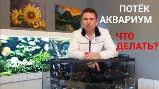 Потёк аквариум. Что будем делать?