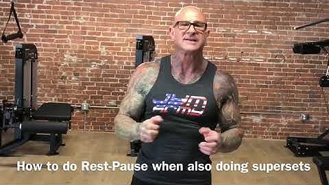 How To Do Rest-Pause Supersets