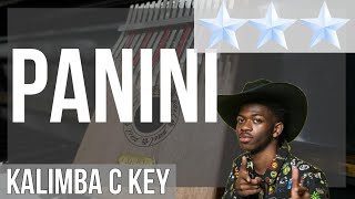 How to play Panini Hard by Lil Nas X on Kalimba Tutorial