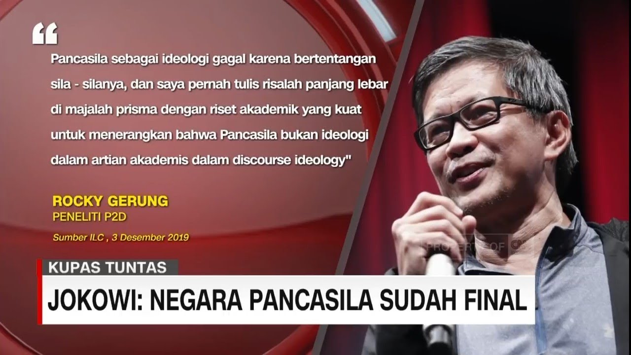 Rocky Gerung : PANCASILA BUKAN IDEOLOGI NEGARA - YouTube