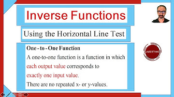 Inverse Functions