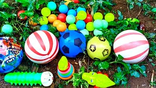 mengumpulkan bola bola kecil warna warni bola sepak bola lonjat  donat Boba ulat bulu buaya