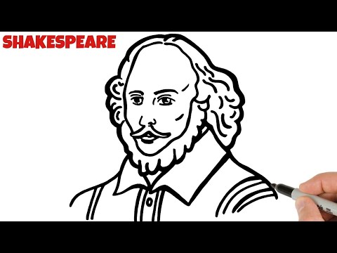 How to Draw William Shakespeare Easy