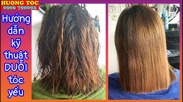 Hướng dẫn kỹ thuật duỗi tóc yếu không cần dưỡng chất mà tóc vẫn thẳng và đẹp tại Hương tóc