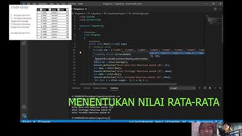 Study Kasus : Pengolahan Nilai Mahasiswa | C#