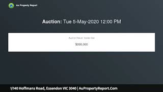 1/140 Hoffmans Road, Essendon VIC 3040 | AuPropertyReport.Com 1/140 Hoffmans Road, Essendon VIC 3040 | AuPropertyReport.Com