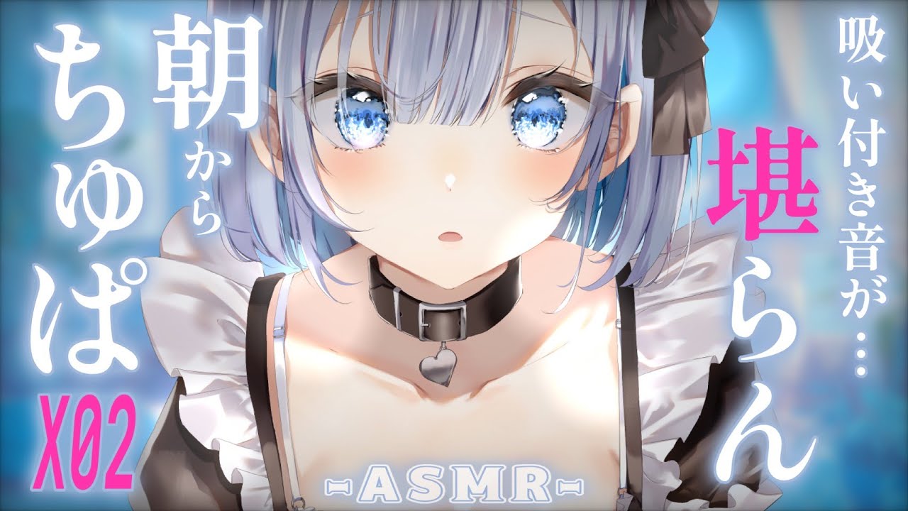 【 ASMR ｜ 黒Dio 】吸い付く音がめちゃくちゃ気持ちいい♡ 朝からお耳のマッサージ♡【 あおい配信 】吐息/耳ふー/ジェルボール/耳かき/耳はむ