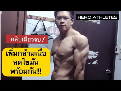 คลิปเดียวจบ! เพิ่มกล้ามเนื้อ ลดไขมันในเวลาเดียวกัน ทำได้มั้ย ?! - Hero Athletes