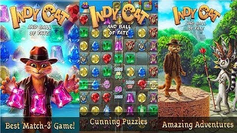 Indy Cat Match 3 Android Gameplay