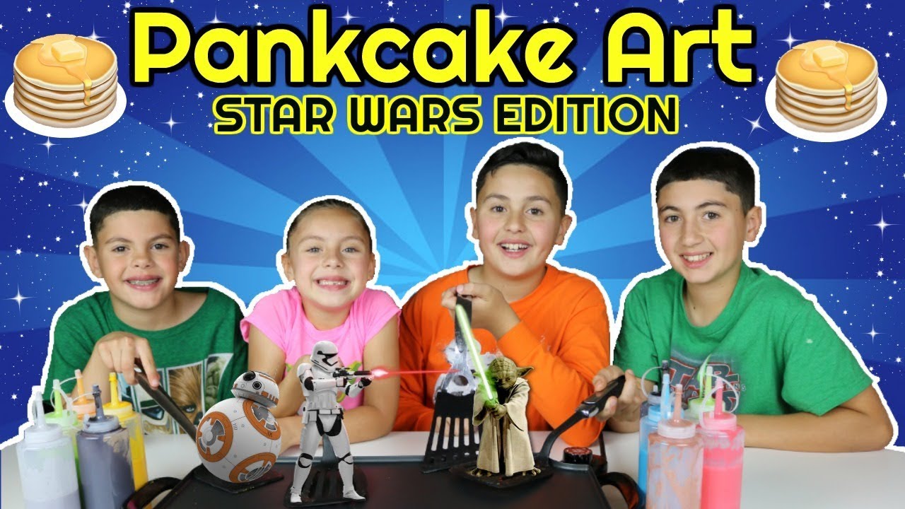 PANCAKE ART CHALLENGE! Star Wars Edition! | RaD KiDs TV | funny kids movies