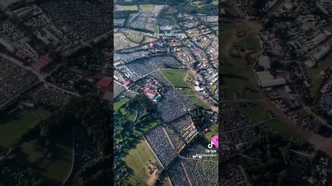 Drone footage reveals how big Glastonbury Festival really is 