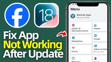 iOS 18 Facebook Not Working | How to Fix Facebook App Not Opening in iPhone iOS 18