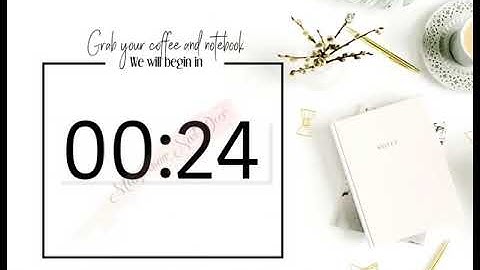 Webinar & Facebook Live intro countdown